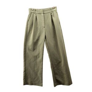 Abercrombie & Fitch Sloane Dress Pants Womens 25 / 0 Olive Green Wide Leg